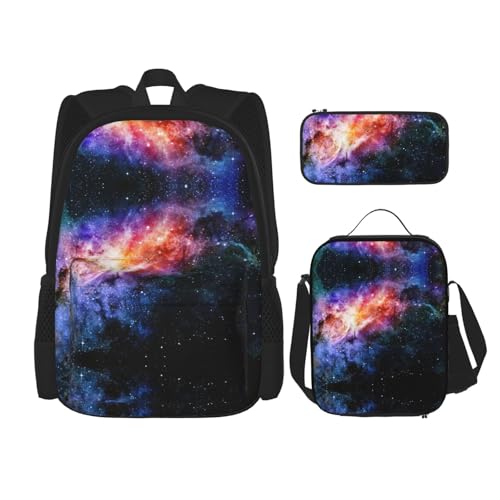 Ensemble sac à dos galaxie 3 en 1 WURTON pour le collège et les sorties