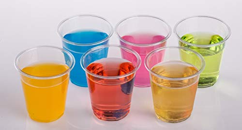 Golden Apple, 3 oz 100ct clear plastic cups. Disposable Mini Cups, Plastic Cups, Plastic Shot Glasses, Jello Shot Party Tumblers .BPA Free.