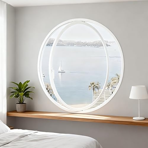 Ventana giratoria de vidrio templado 360° para ventilación de cobertizos 2