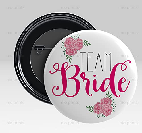 Image of Wedding Badges (props)|Batches for Wedding, Bachelor party, Reception party and Events| Pin Button Badges |Multicolour| Size 58mm