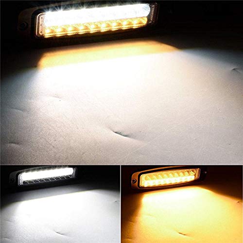 Lámpara de Niebla Led Dual-Color Contra la Ceguera Nocturna 100W 2X 7