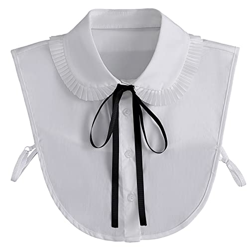 GUZOSJO Sailor Detachable Collar Shirt,Dickey Half Blouse False Collar for Lady Girls
