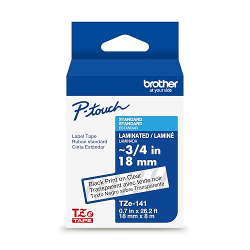 Ruban tze141 pour Brother P-Touch 2480 idéal rangement maison bureau