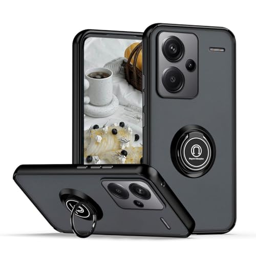 YUEQIAN Case for Xiaomi Redmi Note 13 Pro+ Plus 5G, 360°with Rotation Finger Ring Magnet Car Holder Shockproof Case