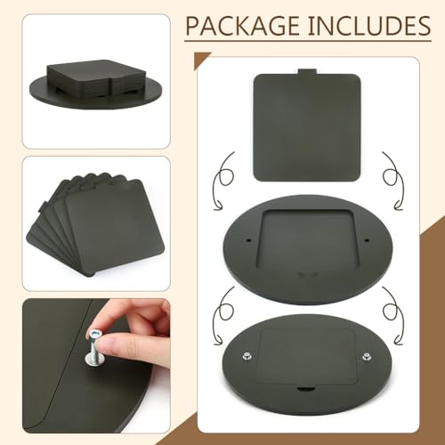 BENECREAT 4 Pack 30cm Diameter Black Pottery Wheel Bats with 6pcs ...