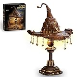 Vziimo Magic Hat Lamp Building Set, MOC Hary Brown Gold Style Lamp Set with Stars and Chains, Collection Idea Home Décor Gift Toy for Teens Adults 14+ (698PCS)