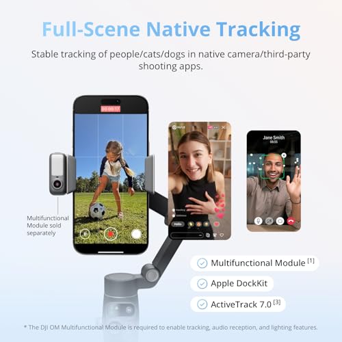 Image of DJI Osmo Mobile 8 Standard Combo, Gimbal Stabilizer for Phone, AI Native Tracking, 360 Pan Rotation, Built-in Extension Rod & Tripod, 10h Battery, Extension Rod, Robust 3-Axis Stabilization | AI Native Tracking, 360 Pan Rotation, Built-in Extension Rod & Tripod, 10h Battery, Extension Rod, 3-Axis Stabilization
