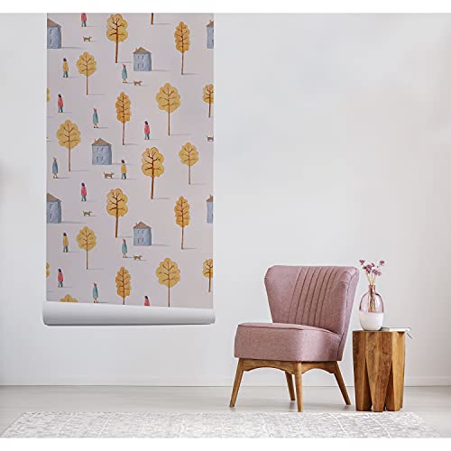 Papier peint pour meuble abîmé solution rénovation murale chambre et salon - 5