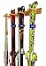 StoreYourBoard Timber Ski Wall Rack, 4 Pairs of Skis Storage, Wood Home and Garage Mount System, Natural Wood