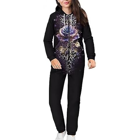 Tomeusey Leopard 3D Hoodie Romper Cover