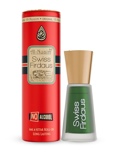 Image of Al-Nuaim Swiss Firdaus Attar Roll On - 6ml (Pack Of 2) |Luxury Scent with Long Lasting Fragrance Men