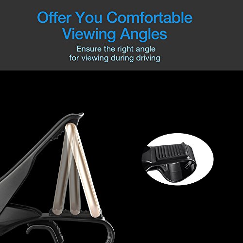 Siroflo Car Phone Holder, HUD Dashboard Car Mount, No Blocking Sight, Safe Driving for Smartphone, Samsung Galaxy S8/ S8 Plus, LG V30, GPS Under 6.5 Inchs Etc(Dashboard Depth ≥28mm)