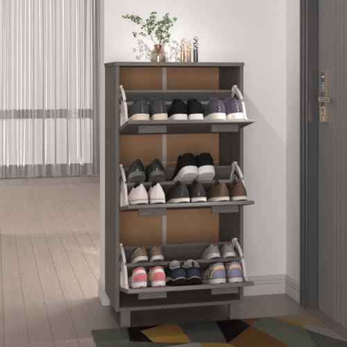 Zapatero para ordenar zapatos y eliminar el desorden en la entrada con tres solapas 7
