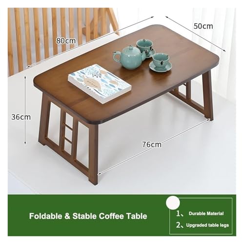 Table Basse Stable et Pliante style Japonais - Table Basse à thé compacte - 8
