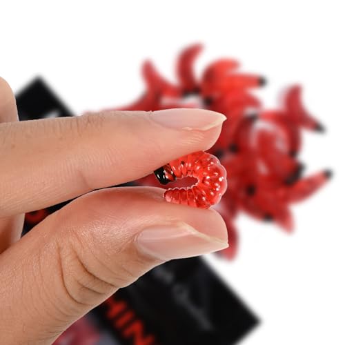 Worms for Fishing Soft Lures 100Pack Simulation Earthworm Fake Worm Soft Fishing Lures, Soft Plastic Worms Lures - Image 4