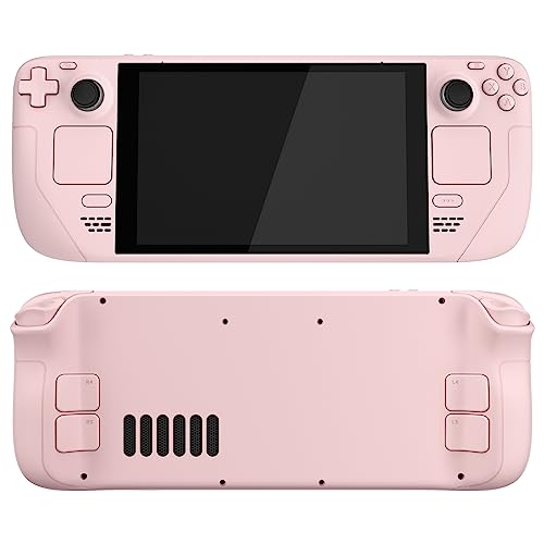 Image of eXtremeRate DIY Full Set Shell with Buttons for Steam Deck LCD, Custom Faceplate Back Plate Replacement Shell for Steam Deck LCD - Cherry Blossoms Pink [Console NOT Included]