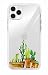 Shark Translucent Cactus Edition Clear back for (Iphone 6-Cactus02)