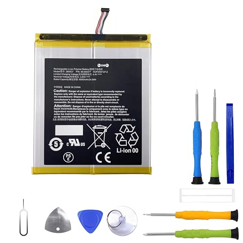 ERYNK 58-000377 Replacement Battery Compatible with HD 10 (11th Gen) T76N2B & HD 10 Plus T76N2P with Tool Kit