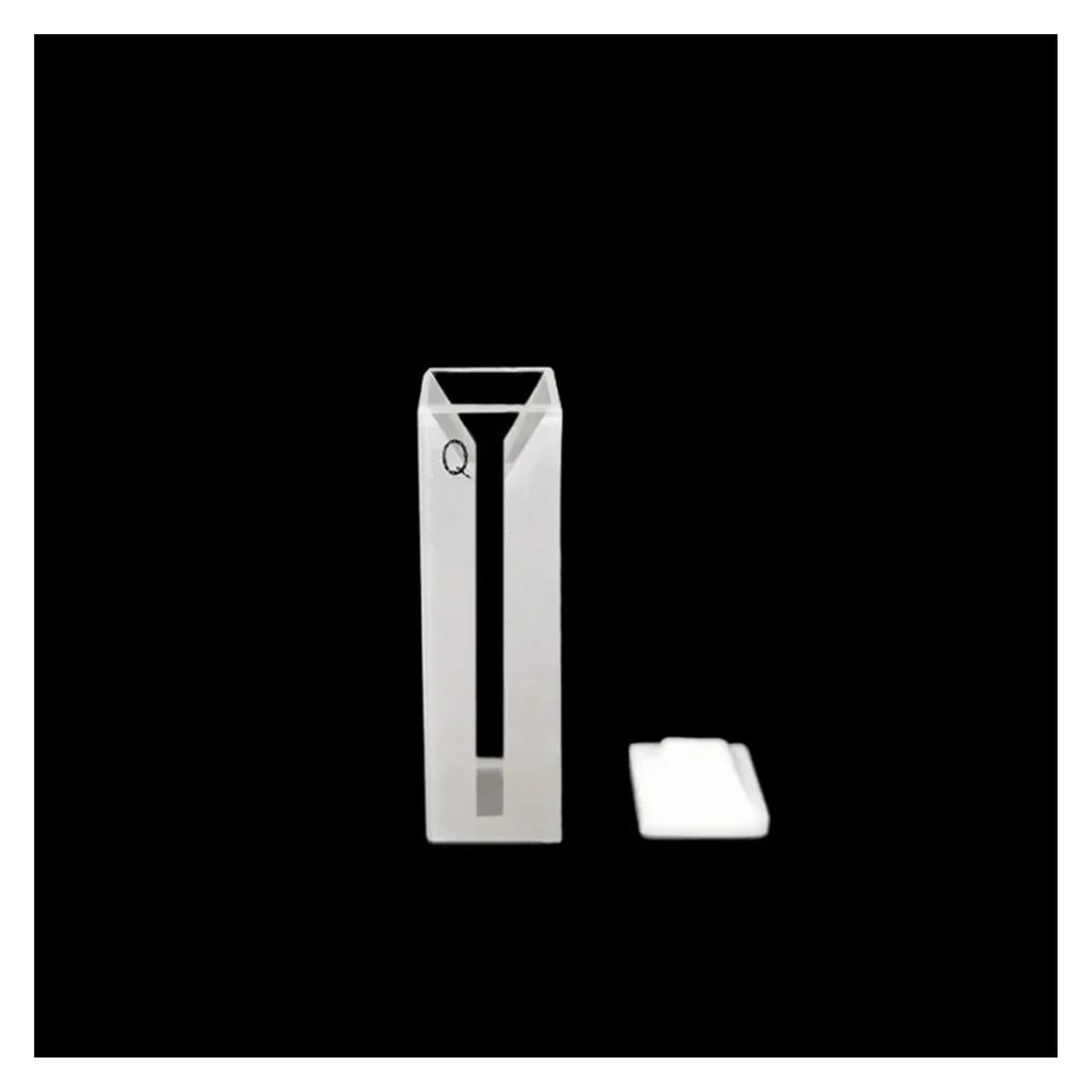 Taza decorativa Cubeta de microcuarzo con hendidura de 3 mm (celda de muestra líquida) 1050 ul Células de absorción de cuarzo de 1,05 ml fabricadas mediante proceso de sinterización Paquete de 2