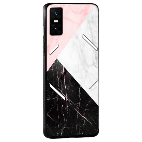 Image of COLORflow Back Cover Compatible with Infinix GT 30 Pro 5G | Beautiful Marble Black White Pink | Shockproof TPU Bumper Cover with Camera Protection Back Cover Compatible with Infinix GT 30 Pro 5G