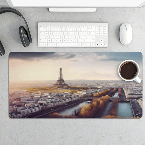 Pad gamer grande de caucho con diseño París 60x30 cm miniatura 5