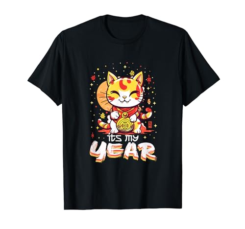 Feliz Año Nuevo Chino 2024 Lucky Cat It's My Year Camiseta