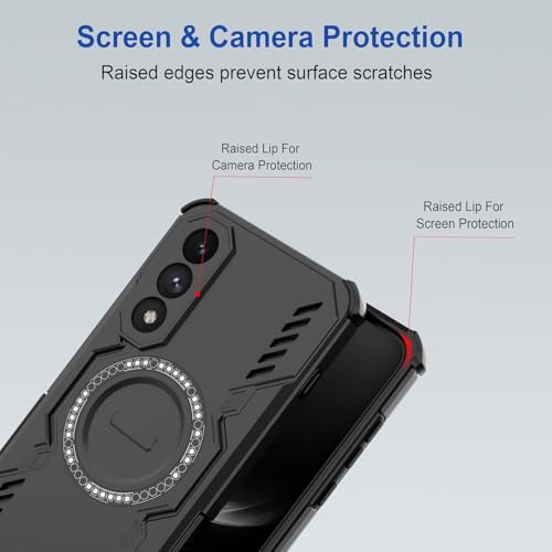 Image of Back Cover Case for OnePlus Nord 5 5G | 360 Protection Mobile Phone Case Mag-Safe | Camera Protection | Back Cover for 1 + OnePlus Nord5 / One Plus Nord 5 5+G - Black TPU+PC