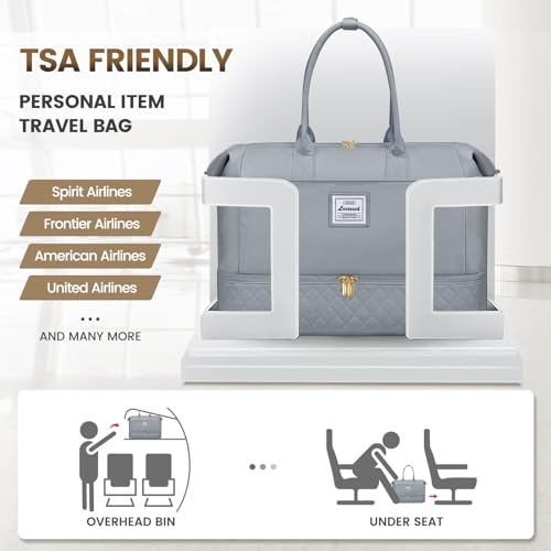 LOVEVOOK Travel Duffle Bags - Weekender with Shoe & Toiletry Compartment, Overnight & Gym Bag2