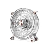KIEROFIRT Portable Transparent Desktop Fan Mute Three Wind Speed Rechargeable Charging Office Students For Outdoor Indoor