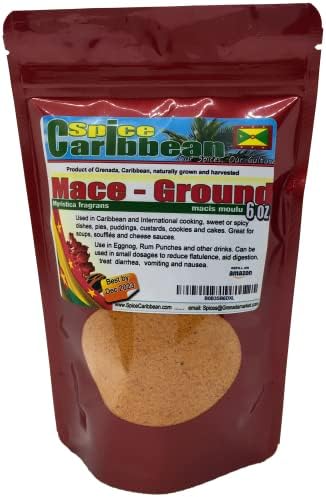 Nutmeg MACE (Ground) 6 Oz - Product of Grenada, Caribbean