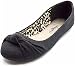 Charles Albert Women's Knotted Slip On Ballet Flats In Black Size: 10