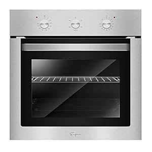Empava Stainless Steel 24″ Built-in Single Wall Ovens with Basic Broil/Bake Functions Mechanical Knobs Control, WOA01