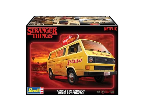 Revell 14559 Stranger Things VW T3 Surfer Boy Pizza Van 1:25 Scale 90-Piece Skill Level 3 Model Building Kit