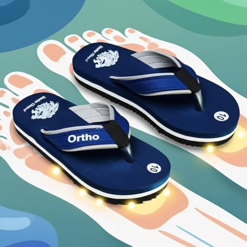 Image of Ortho Comfort Flip Flops, Multi Colour Combination, Comfortable Stylish Casual Boys Slipper | 2-10 Years. (Refer size chart in images)