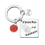 Cadeau Porte clef Basket Homme Porte-clés Fan de Basketball Personnalité Idées cadeaux créatifs pour Homme - J'peux pas j'ai Basket