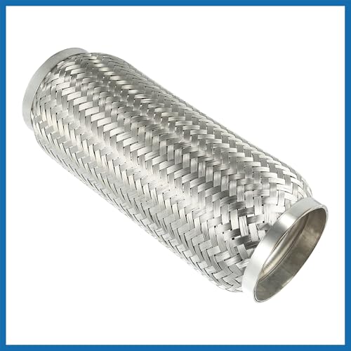 A ABSOPRO Auto Auspuff Flexibles Rohr Universal aus Edelstahl 90mm 90 mm x 300 mm Artikelaustausch