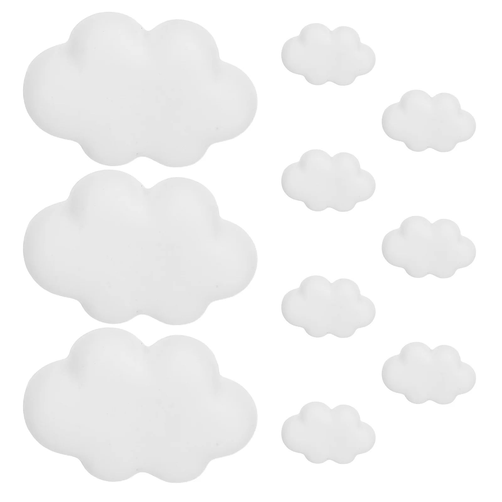 90Pcs Creative Thumbtacks Cute Cloud Resin Push Pins Decorative Bulletin Board Thumbtacks White Fun DIY Office