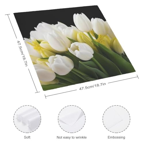 Servilletas de Tela con Flores Diferentes 47.5x47.5 cm 4 Pzas miniatura 2