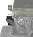 Hooke Road Gladiator JT Flat Fender Flares, Front & Rear Rugged Wheel Fenders w/LED Turn Signal Lights for Jeep Gladiator JT 2020 2021 2022 2023 2024 2025 Pickup Trucks - 4PCS Set
