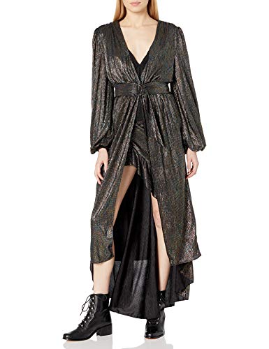 House of Harlow 1960 Women's MICHALINA Duster, Noir Multi, Medium