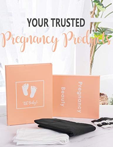 Rheane Belly Bands For Pregnant Women Maternity Clothes Belly Bands Belly Postpartum Belly Maternity Pants Extender (Black+Black 2) #TOP6