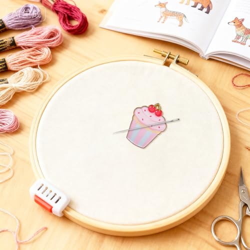 Image of Funny Needle Minder Magnet, Cute Magnetic Sewing Accessory for Embroidery, Needlepoint & Cross Stitch Projects