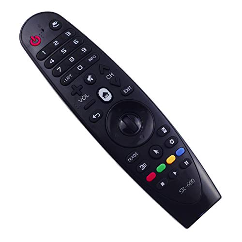 Mando a Distancia de Repuesto Adecuado para LG Magic MR-600 Smart TV con Conexión PreProgramada Uno a Uno - Función de Arranque Fácil - sin Istalación Molesta