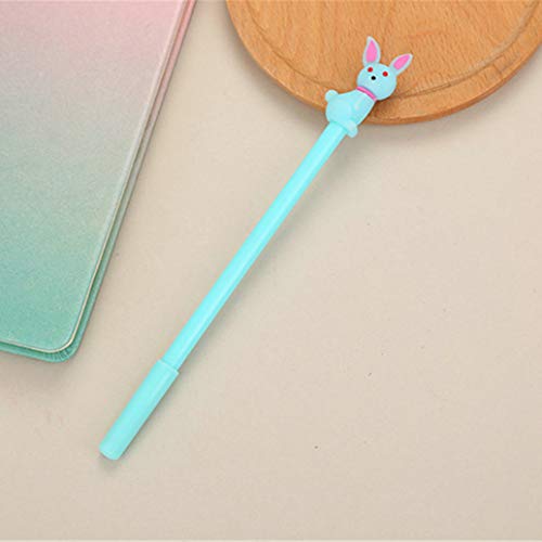 Bolígrafos gel negro conejo kawaii 6 unidades miniatura 5