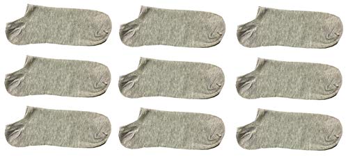 Yanoir 9 pares de calcetines para hombre modelo fantasma pariscarpa - Calcetines deportivos de color liso talla Única 40-46.