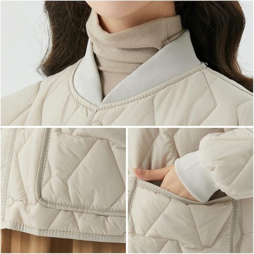 Everyday Essential: Black Women's Diamond Quilted Padded Jacket – Cozy, Casual, and Chic! - Image 6