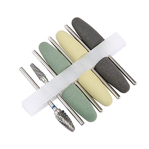 Kit de Brocas de Polimento de Aço de Carboneto de Tungstênio Acrílico Com Base de Resina 8 Peças Kit