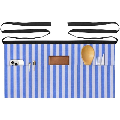 Tablier de cuisine court à rayures pour réussir toutes vos pâtisseries maison