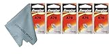 5 Energizer A76 LR44 1.55V Button Cell Alkaline Batteries (Individually Packaged Each with Retail...