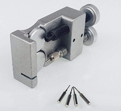 OTOOLWORLD New Metal Watch Band Strap Link Pin Remover Remove Repair Tool Kit for Watchmakers with 4 Extra Pins